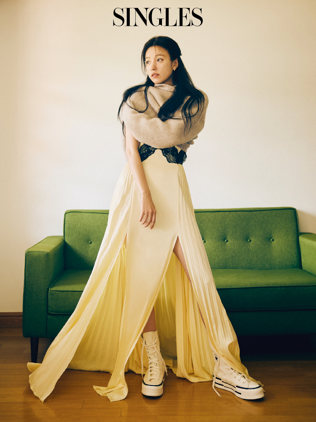 한효주의 싱글즈 10월 호 화보 이미지